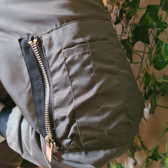 Zara Basic Outerwear Women's Fall Military Bomber Quilted Jacket size M - Picture 8 of 16